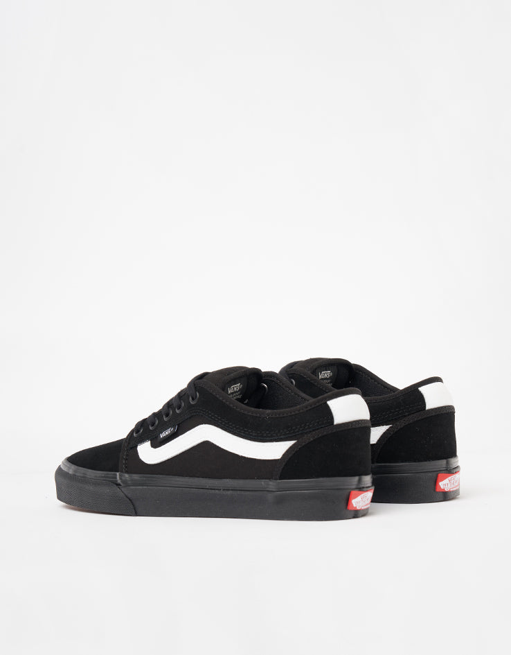 Vans Skate Chukka Low Sidestripe Shoes - Black/Black/White