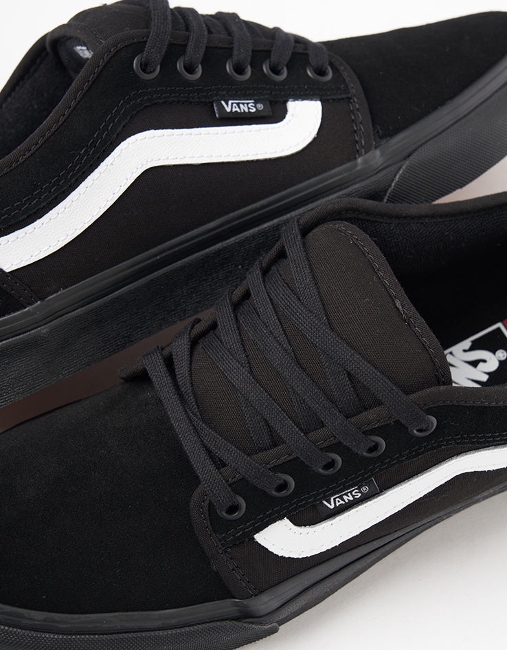 Vans Skate Chukka Low Sidestripe Shoes - Black/Black/White