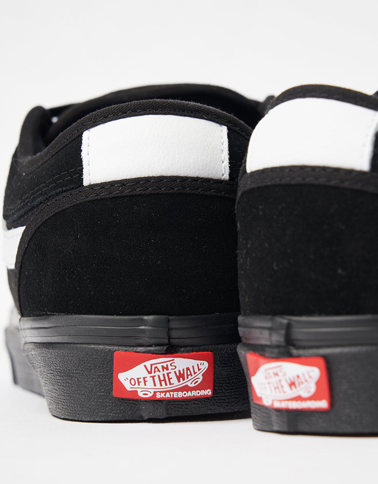 Vans Skate Chukka Low Sidestripe Shoes - Black/Black/White