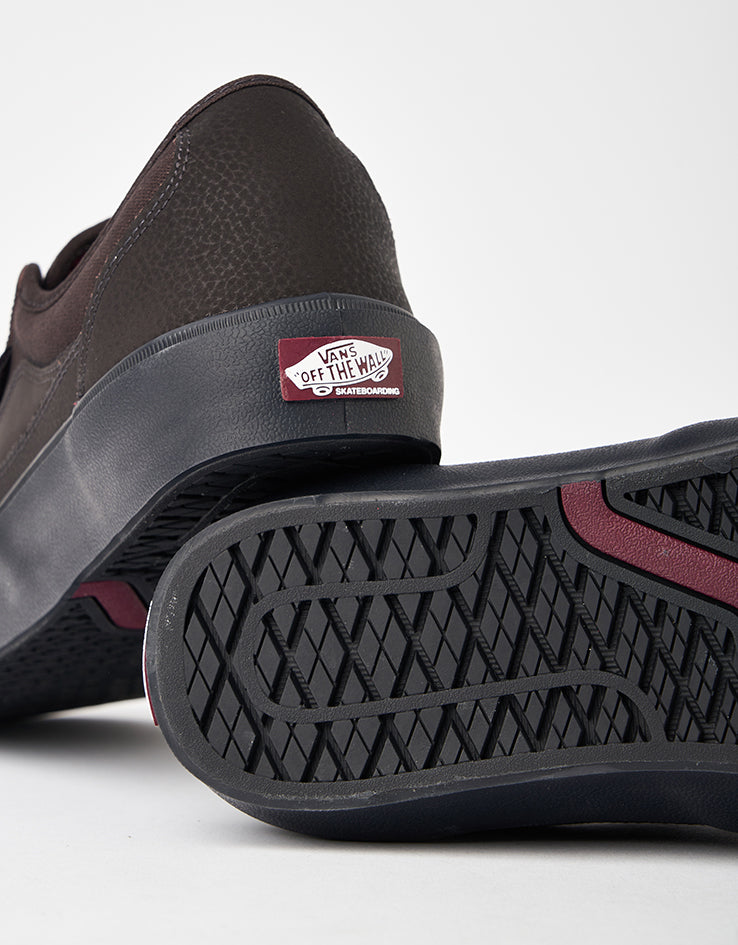 Vans Skate Curren Caples Shoes - Dark Brown