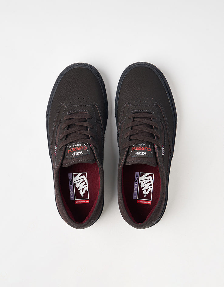 Vans Skate Curren Caples Shoes - Dark Brown