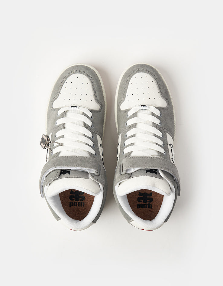 IPATH Grasshopper Skate Shoes - Cement/White Leather