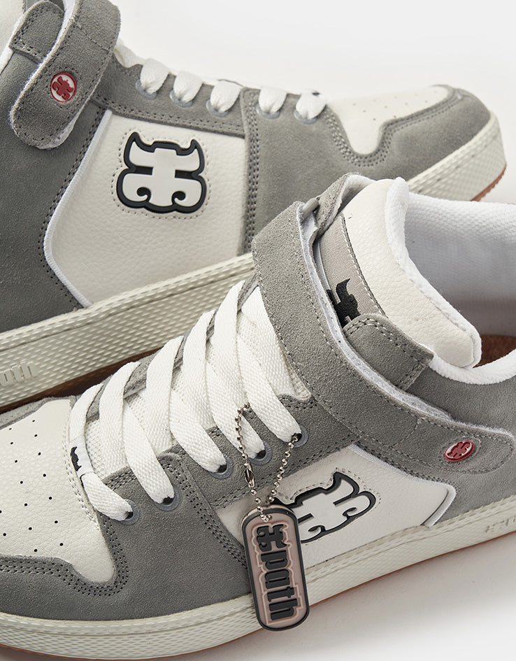IPATH Grasshopper Skate Shoes - Cement/White Leather