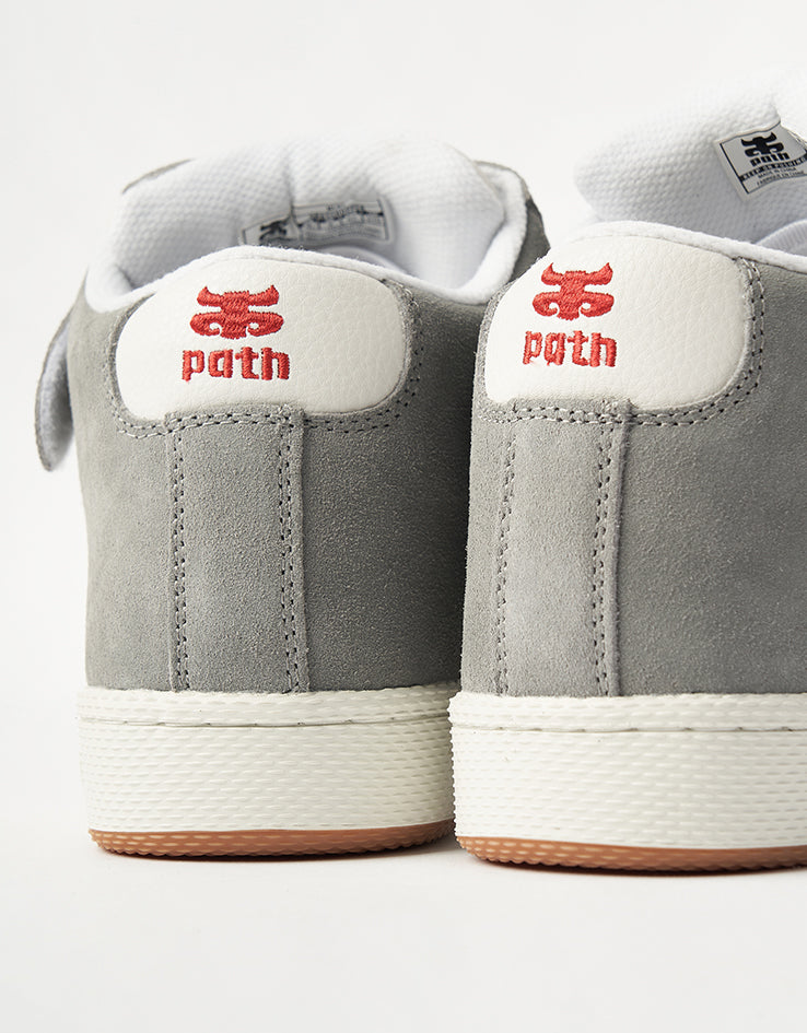 IPATH Grasshopper Skate Shoes - Cement/White Leather