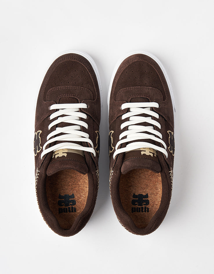 IPATH Reed Low Skate Shoes - Brown Suede