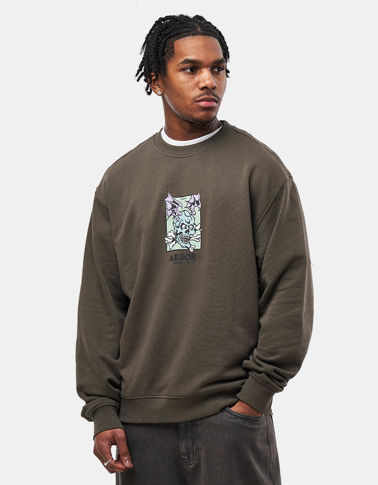 Arbor Curse Organic Crew - Faded Black