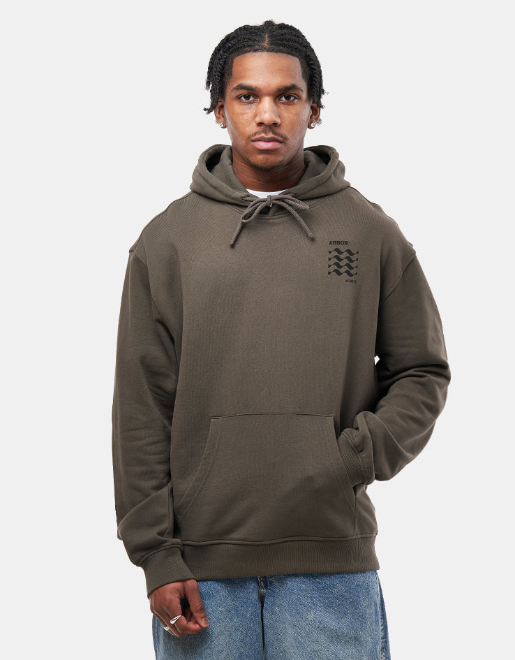 Arbor Reverb Organic Pullover Hood - Faded Black