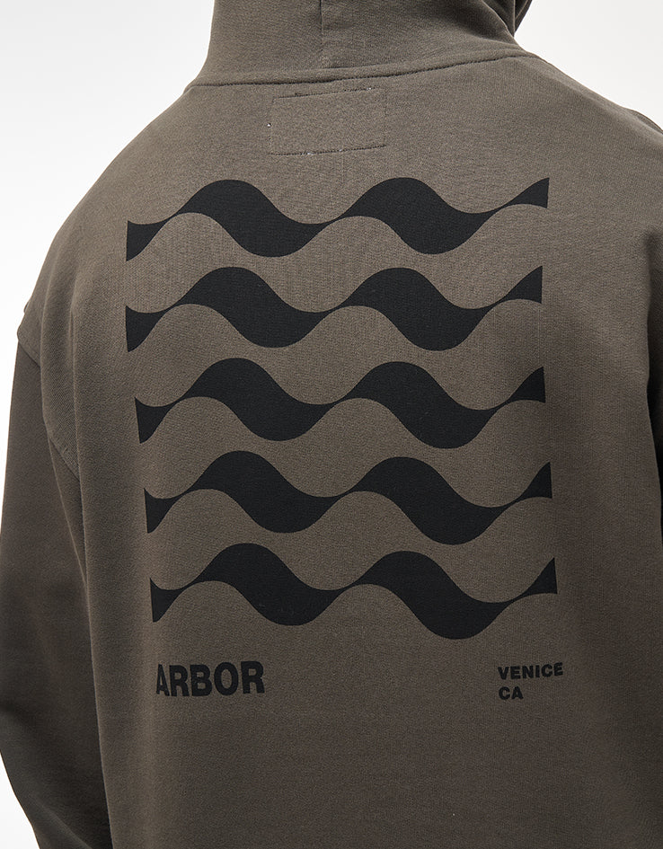 Arbor Reverb Organic Pullover Hood - Faded Black