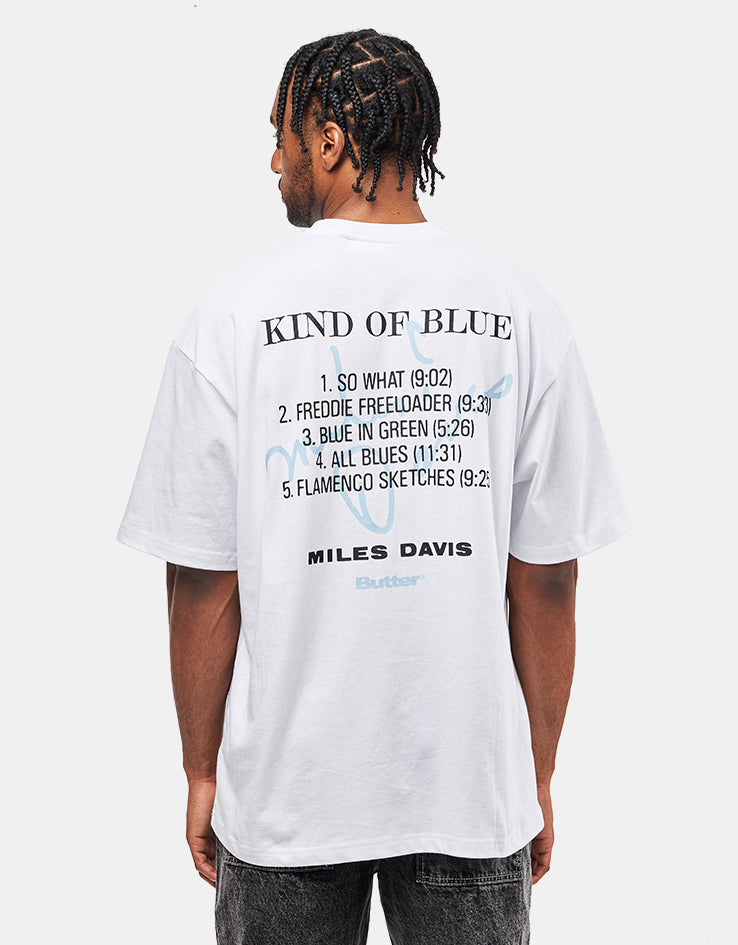 Butter Goods x Miles Davis Kind Of Blue T-Shirt - White