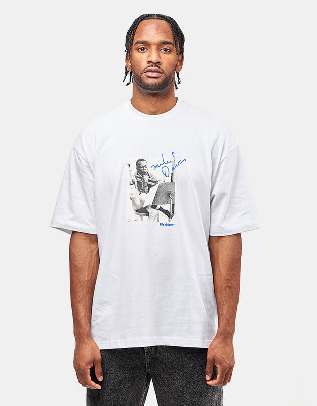 Butter Goods x Miles Davis Kind Of Blue T-Shirt - White