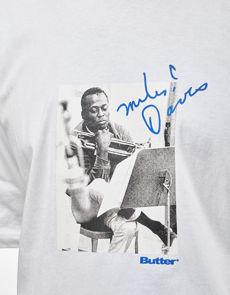 Butter Goods x Miles Davis Kind Of Blue T-Shirt - White