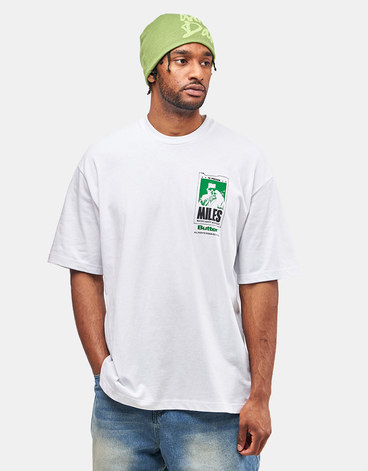 Butter Goods x Miles Davis Round About Midnight T-Shirt - White