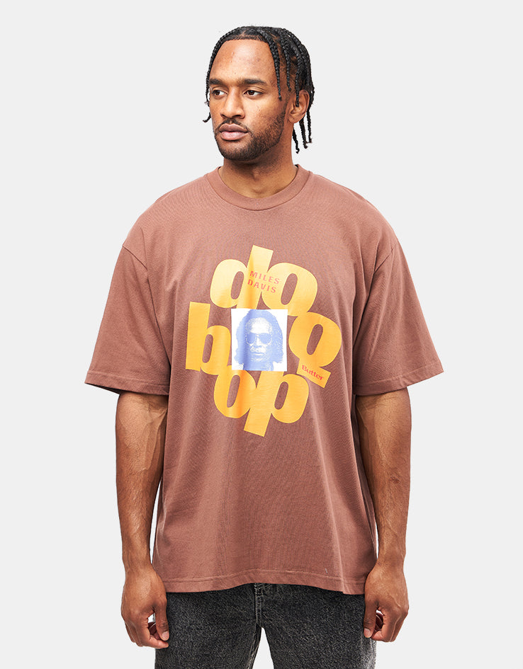 Butter Goods x Miles Davis Doo-Bop T-Shirt - Brown
