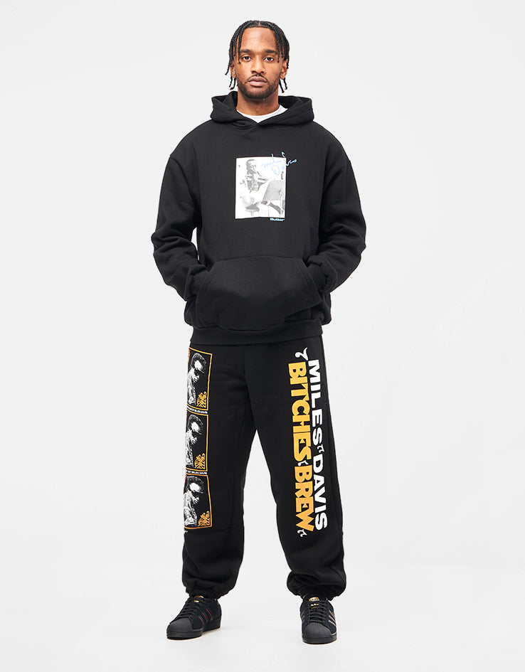 Butter Goods x Miles Davis Kind Of Blue Pullover Hoodie - Black