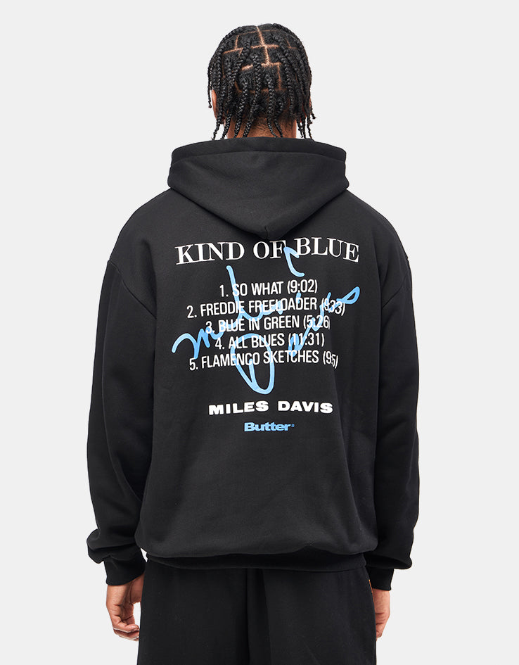 Butter Goods x Miles Davis Kind Of Blue Pullover Hoodie - Black
