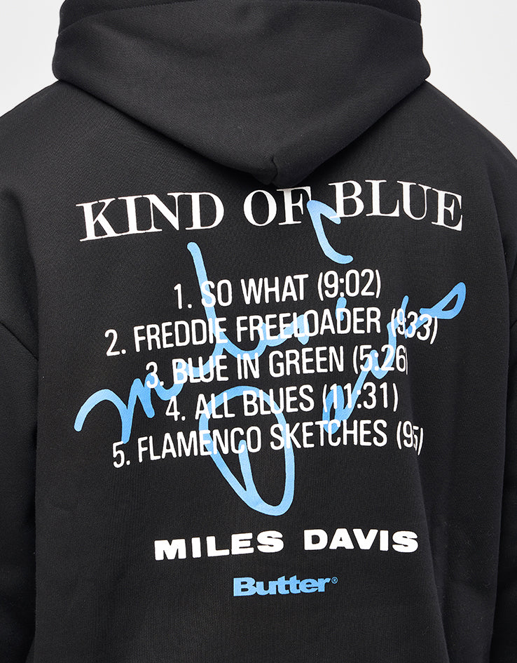 Butter Goods x Miles Davis Kind Of Blue Pullover Hoodie - Black