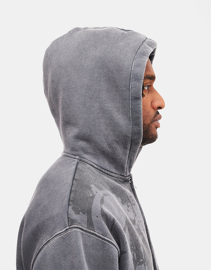 Butter Goods x Miles Davis Thanks Zip-Thru Hoodie - Charcoal