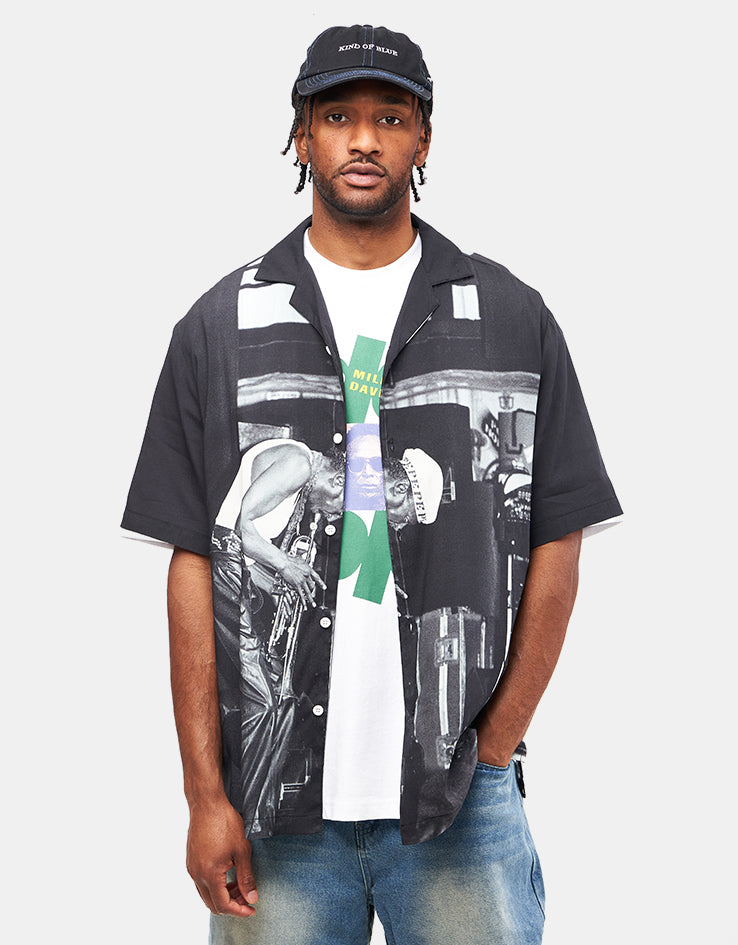 Butter Goods x Miles Davis Savoy Rayon S/S Shirt - Black