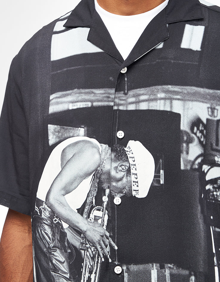 Butter Goods x Miles Davis Savoy Rayon S/S Shirt - Black