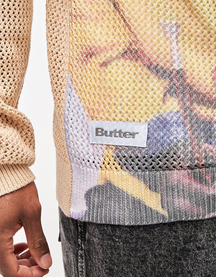 Butter Goods x Miles Davis Miles Knit Sweater - Cream