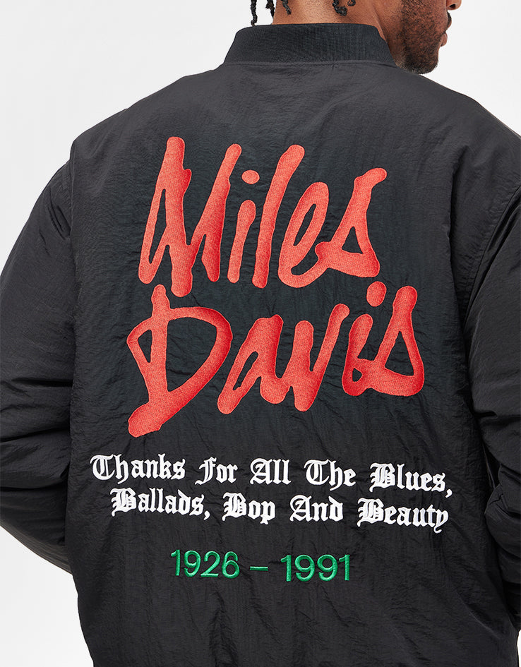 Butter Goods x Miles Davis Miles Bomber Jacket - Black