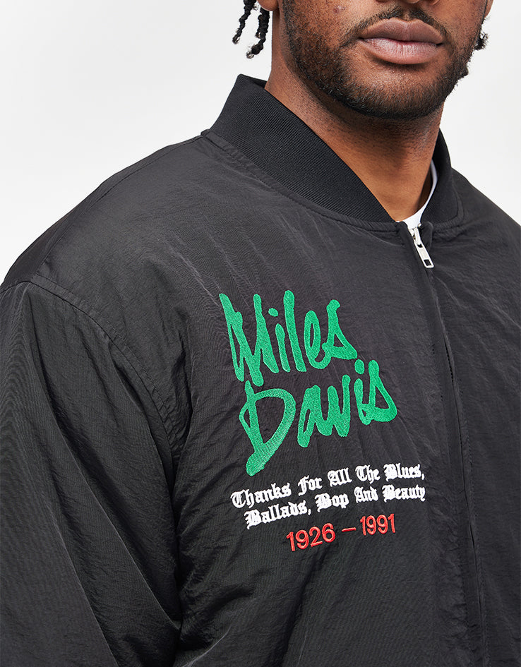 Butter Goods x Miles Davis Miles Bomber Jacket - Black