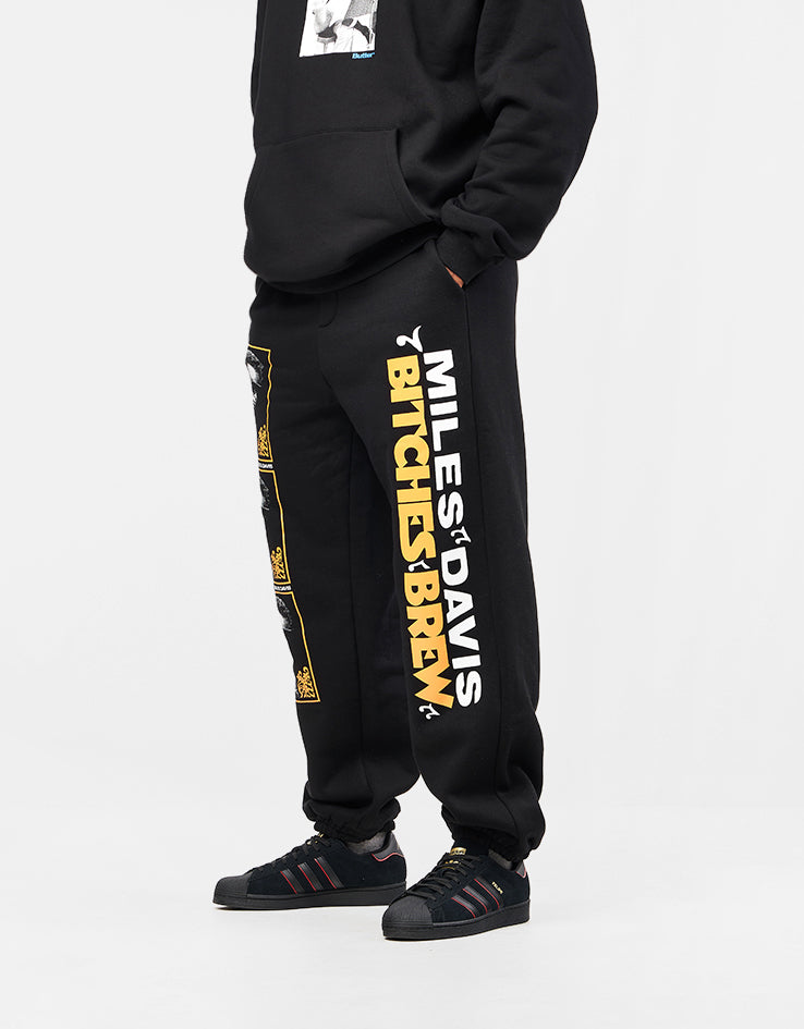 Butter Goods x Miles Davis Bitches Brew Sweatpants - Black