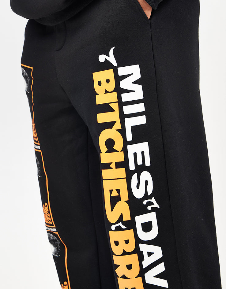 Butter Goods x Miles Davis Bitches Brew Sweatpants - Black