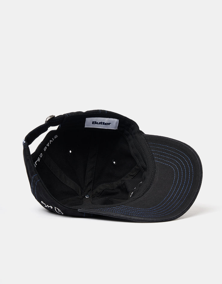 Butter Goods x Miles Davis Kind Of Blue 6 Panel Cap - Black