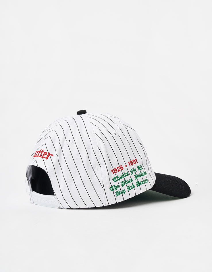 Butter Goods x Miles Davis Thanks 6 Panel Cap - White/Black