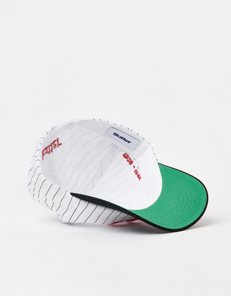 Butter Goods x Miles Davis Thanks 6 Panel Cap - White/Black