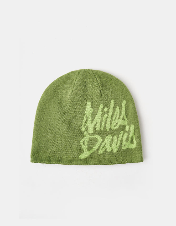 Butter Goods x Miles Davis Miles Skully Beanie - Moss