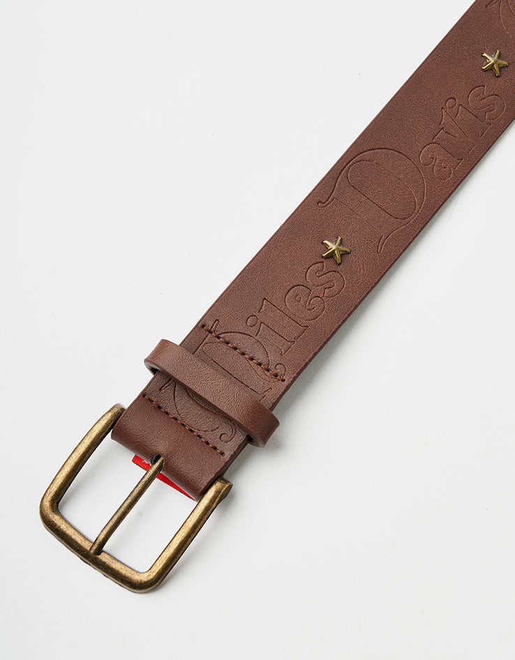 Butter Goods x Miles Davis Miles Studded Belt - Brown