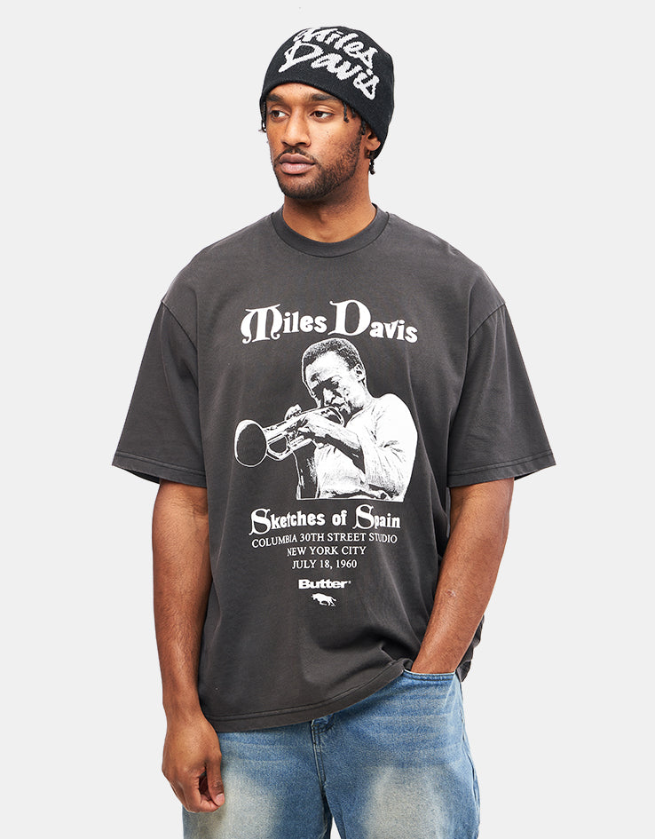 Butter Goods x Miles Davis Sketches Of Spain T-Shirt - Washed Black