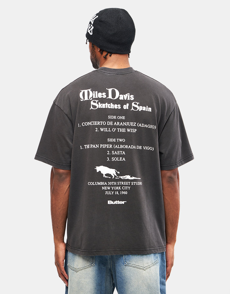 Butter Goods x Miles Davis Sketches Of Spain T-Shirt - Washed Black