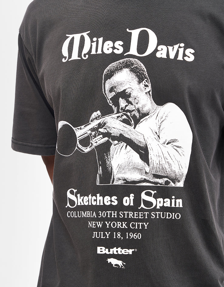 Butter Goods x Miles Davis Sketches Of Spain T-Shirt - Washed Black