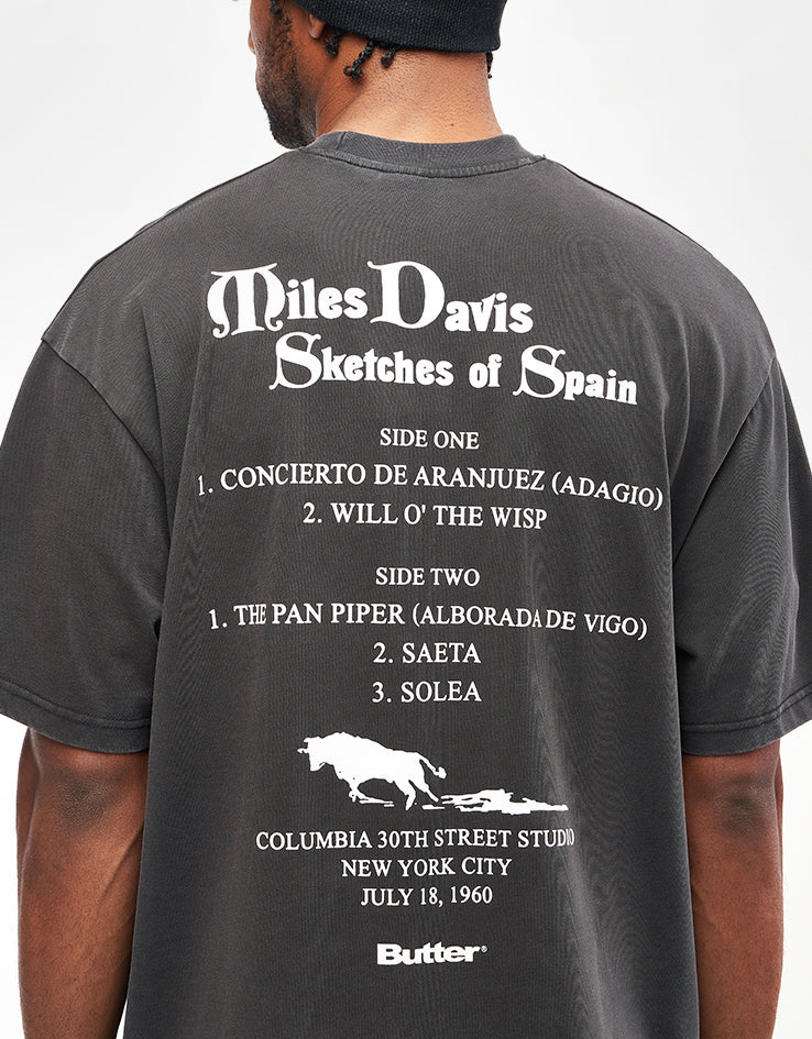 Butter Goods x Miles Davis Sketches Of Spain T-Shirt - Washed Black