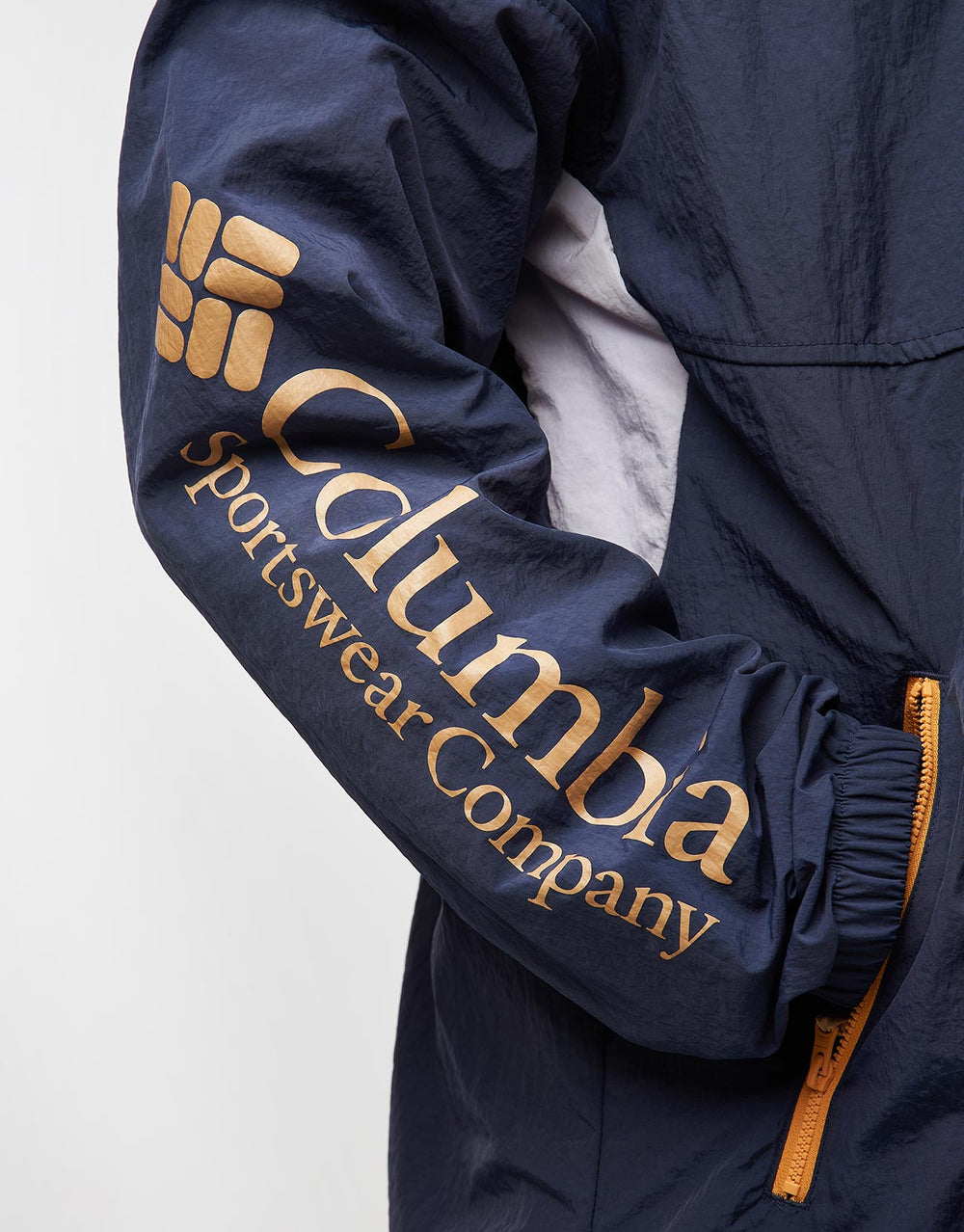 Columbia Riptide™ II Retro Windbreaker Anorak - Nocturnal/Summer Orange