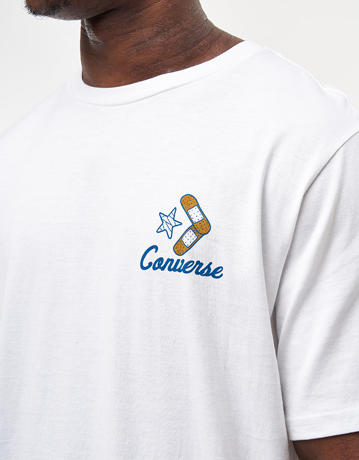 Converse Swinging Skeleton T-Shirt - White