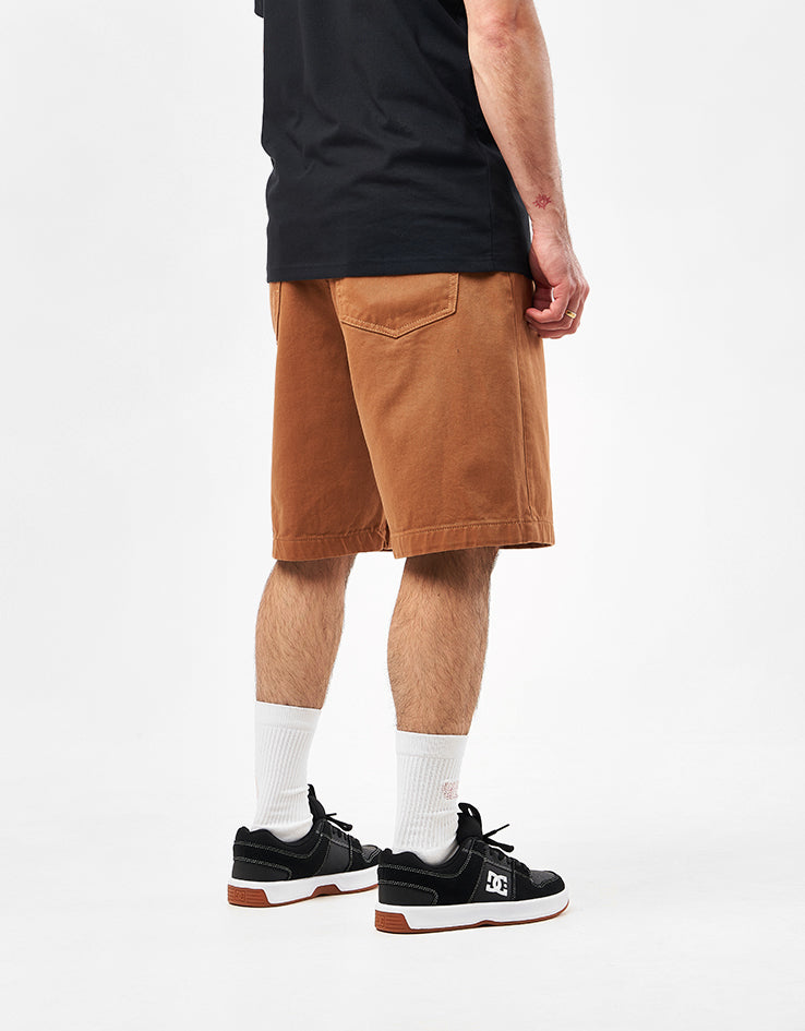 DC Worker Baggy Denim Shorts - Chipmunk Overdye
