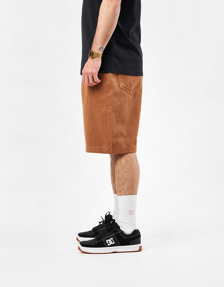 DC Worker Baggy Denim Shorts - Chipmunk Overdye