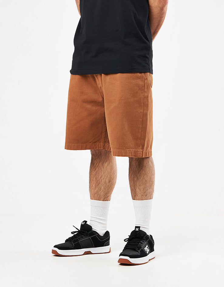 DC Worker Baggy Denim Shorts - Chipmunk Overdye