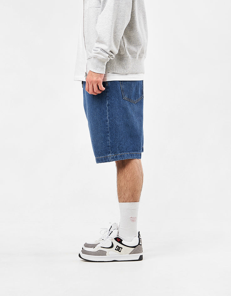DC Worker Baggy Denim Shorts - Stone Indigo