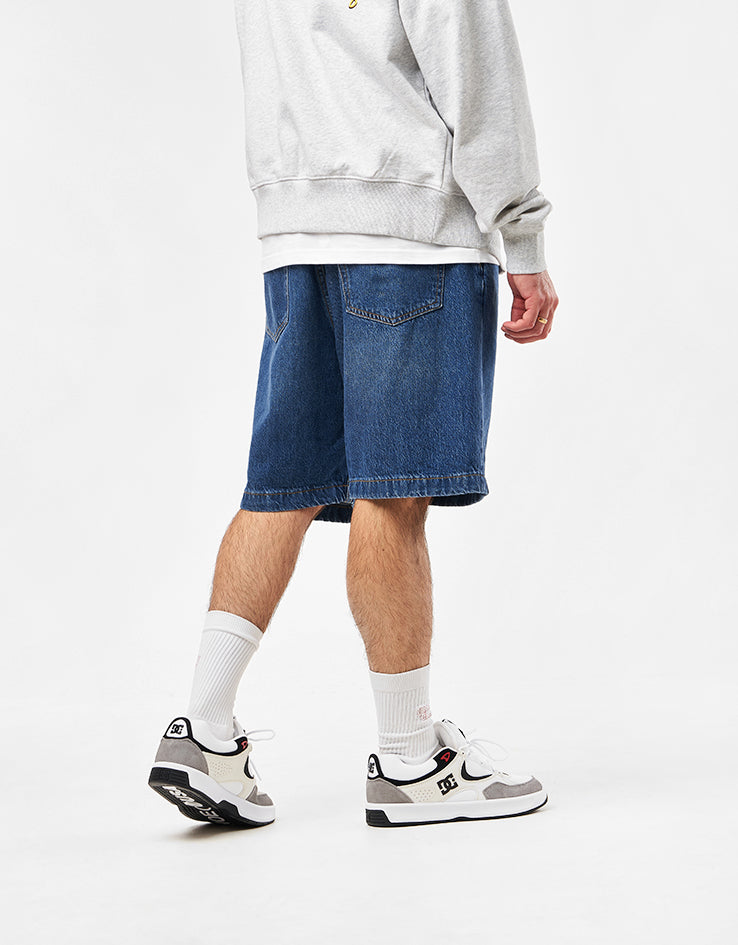 DC Worker Baggy Denim Shorts - Stone Indigo