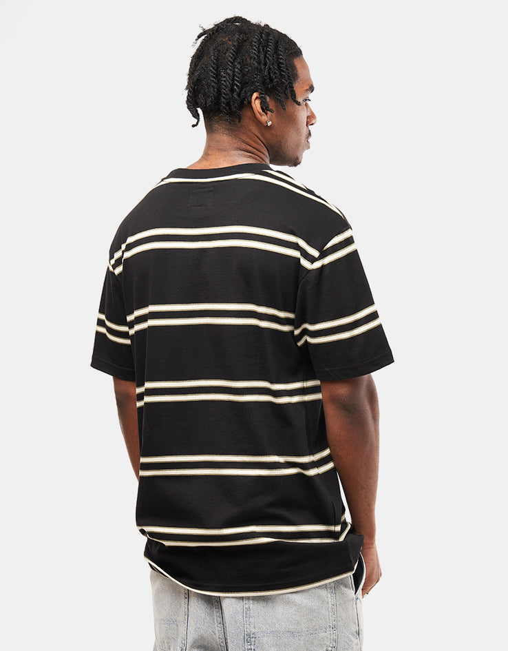 DC Portside Stripe T-Shirt - Black Portside Stripe