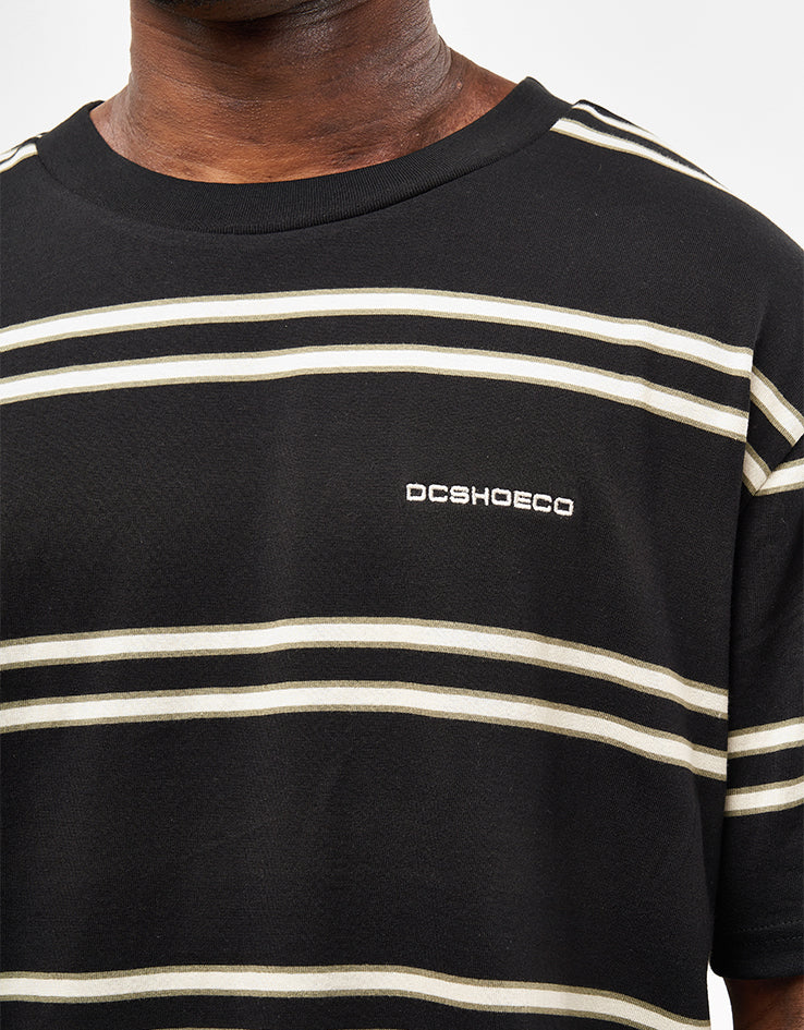 DC Portside Stripe T-Shirt - Black Portside Stripe