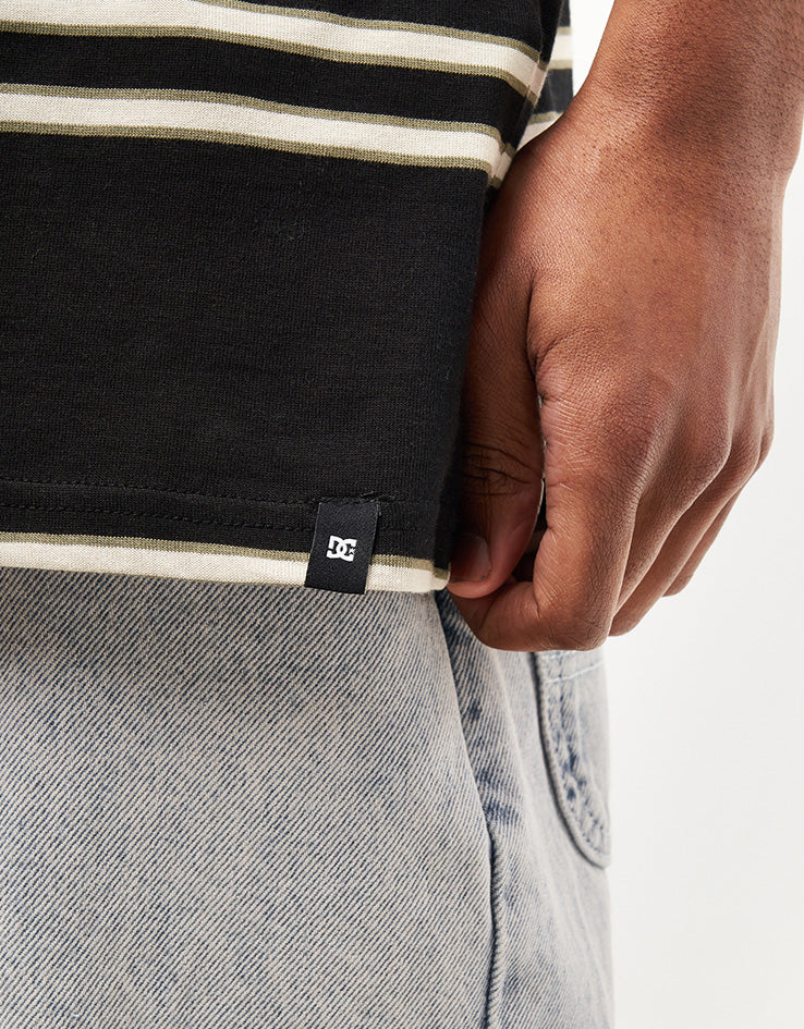 DC Portside Stripe T-Shirt - Black Portside Stripe