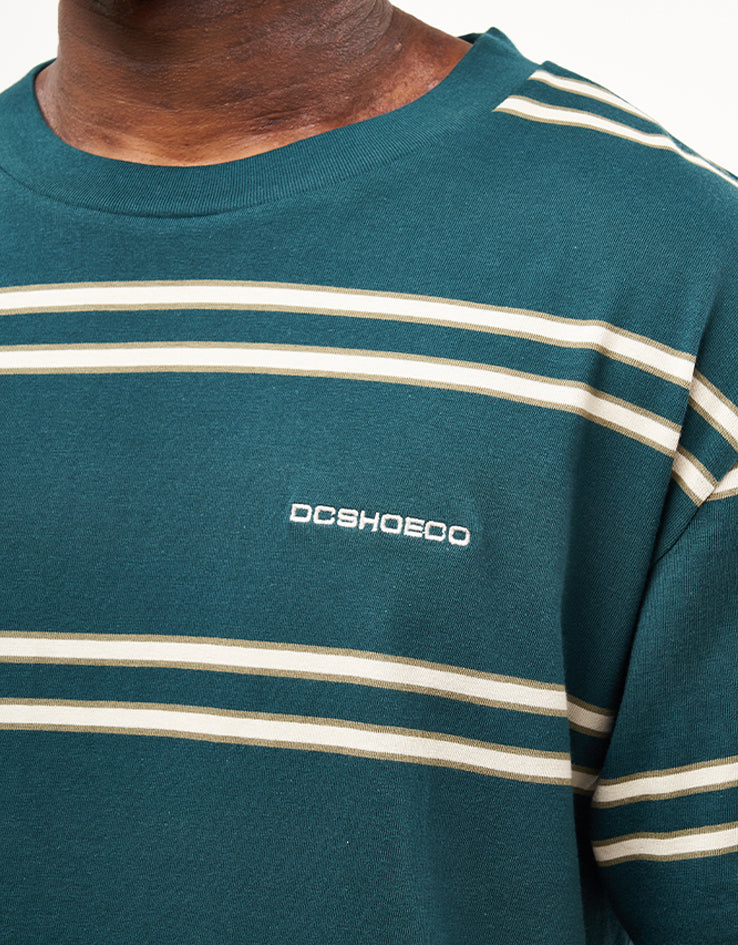 DC Portside Stripe T-Shirt - Deep Teal Portside Stripe