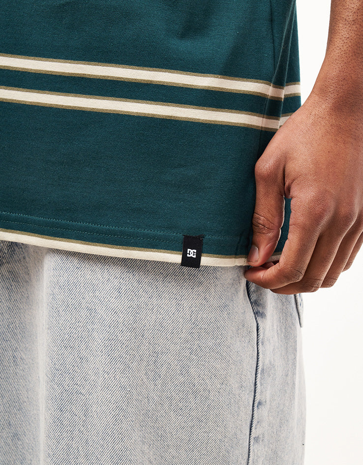 DC Portside Stripe T-Shirt - Deep Teal Portside Stripe