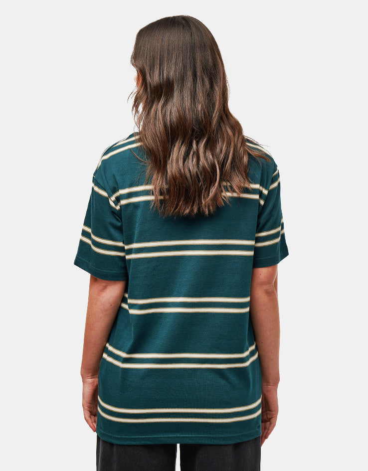 DC Portside Stripe T-Shirt - Deep Teal Portside Stripe